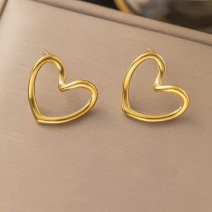Anti tarnish heart Earrings