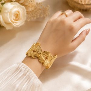 Gold Plated Butterfly Bracelet